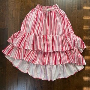 Paper Wings girls nail polish  drawstring ruffle skirt SZ 12